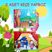 Tox Sahne 5+ Keçe Yapboz - 5 Yaş Puzzle T019