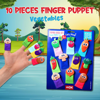 Tox Sebzeler 10 Parça Parmak Kukla , Eğitici Oyuncak T104 Tox Sebzeler 10 Parça Parmak Kukla , Eğitici Oyuncak T104
