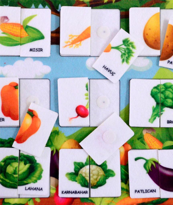 Ada Detox Tox ( Sebzeler ) Parça-Bütün Eşleşmeler Keçe Cırtlı Aktivite Sayf