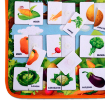 Ada Detox Tox ( Sebzeler ) Parça-Bütün Eşleşmeler Keçe Cırtlı Aktivite Sayf