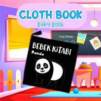 Ada Detox Tox Siyah Beyaz Vahşi Hayvanlar Kumaş Sessiz Kitap T138 - Bez Kit Ada Detox Tox Siyah Beyaz Vahşi Hayvanlar Kumaş Sessiz Kitap T138 - Bez Kit