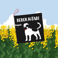 Ada Detox Tox Siyah Beyaz Evcil Hayvanlar Kumaş Sessiz Kitap T137 - Bez Kit