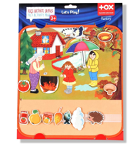 Ada Detox Tox ( Sonbahar ) Keçe Cırtlı Aktivite Sayfası - Çocuk Etkinlik , 