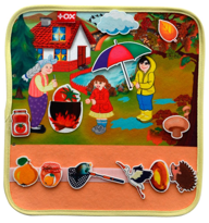 Ada Detox Tox ( Sonbahar ) Keçe Cırtlı Aktivite Sayfası - Çocuk Etkinlik , 