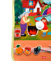 Ada Detox Tox ( Sonbahar ) Keçe Cırtlı Aktivite Sayfası - Çocuk Etkinlik , 