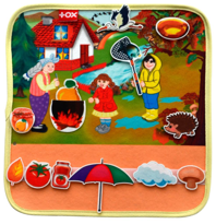 Ada Detox Tox ( Sonbahar ) Keçe Cırtlı Aktivite Sayfası - Çocuk Etkinlik , 