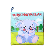 Ada Detox Tox Vahşi Hayvanlar Sessiz Kumaş Kitap T111 - Bez Kitap , Eğitici