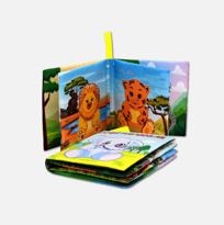 Ada Detox Tox Vahşi Hayvanlar Sessiz Kumaş Kitap T111 - Bez Kitap , Eğitici