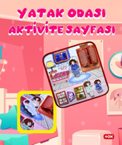 Ada Detox Tox ( Yatak Odası ) Keçe Cırtlı Aktivite Sayfası - Çocuk Etkinlik