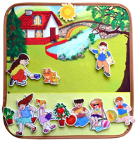 Ada Detox Tox ( Yaz ) Keçe Cırtlı Aktivite Sayfası - Çocuk Etkinlik , Eğiti