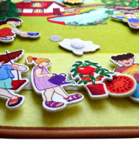 Ada Detox Tox ( Yaz ) Keçe Cırtlı Aktivite Sayfası - Çocuk Etkinlik , Eğiti