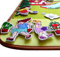 Ada Detox Tox ( Yaz ) Keçe Cırtlı Aktivite Sayfası - Çocuk Etkinlik , Eğiti