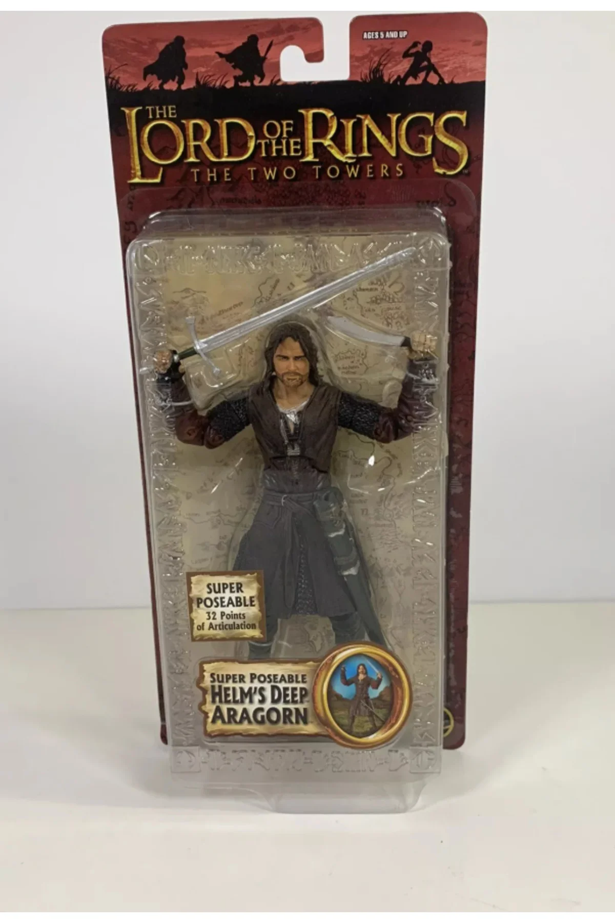 Toy Biz HELMS DEEP ARAGORN - Lord Of The Rings The Two Towers