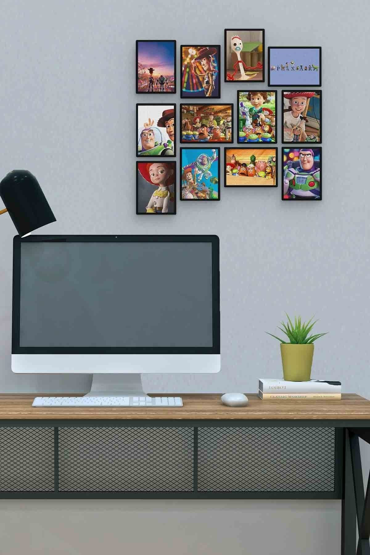 Toy Story 12 Parça Mdf (ahşap) Tablo Ofis Boyu 