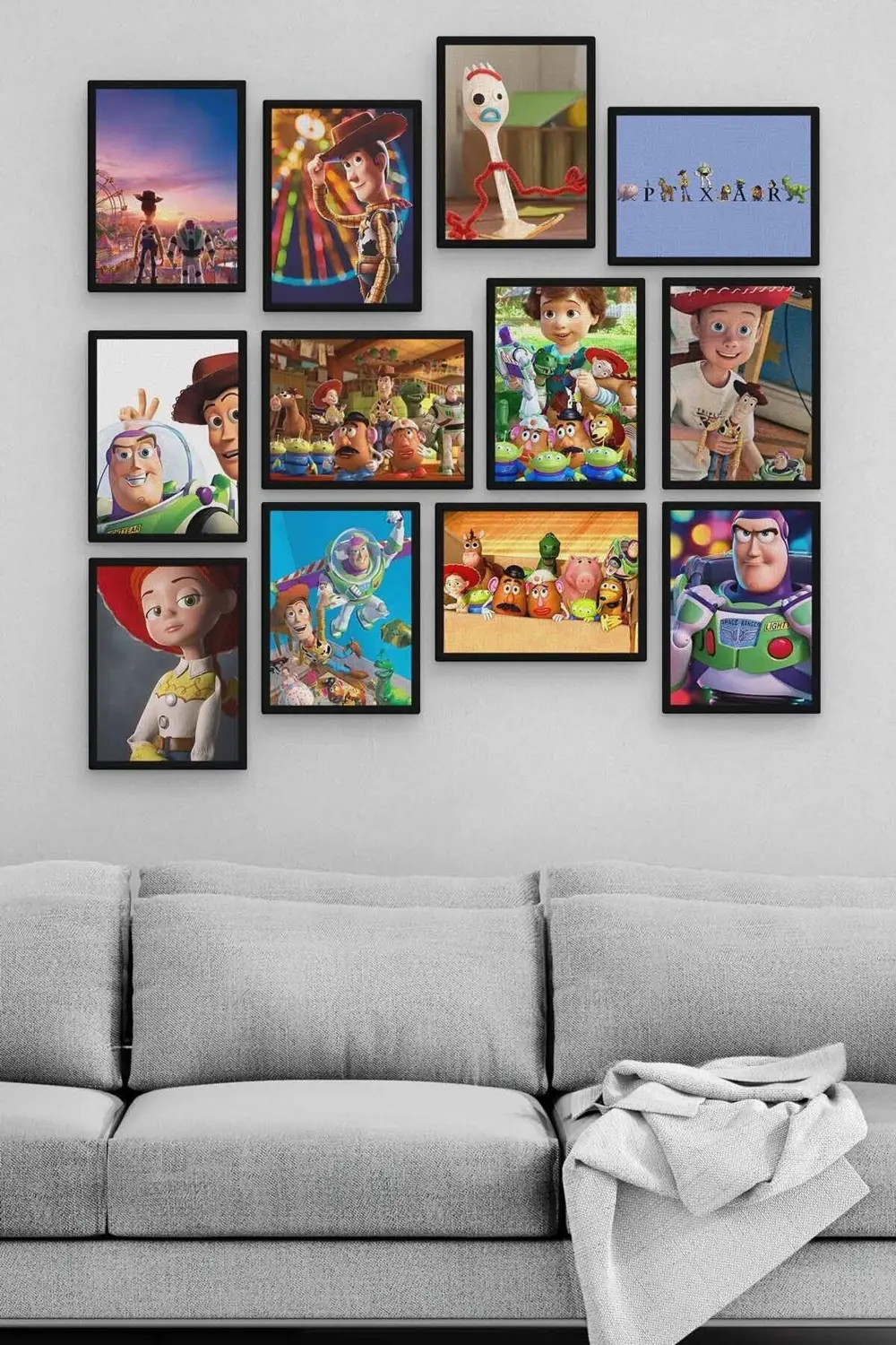 Toy Story 12 Parça Ahşap Mdf Tablo Zlltb237