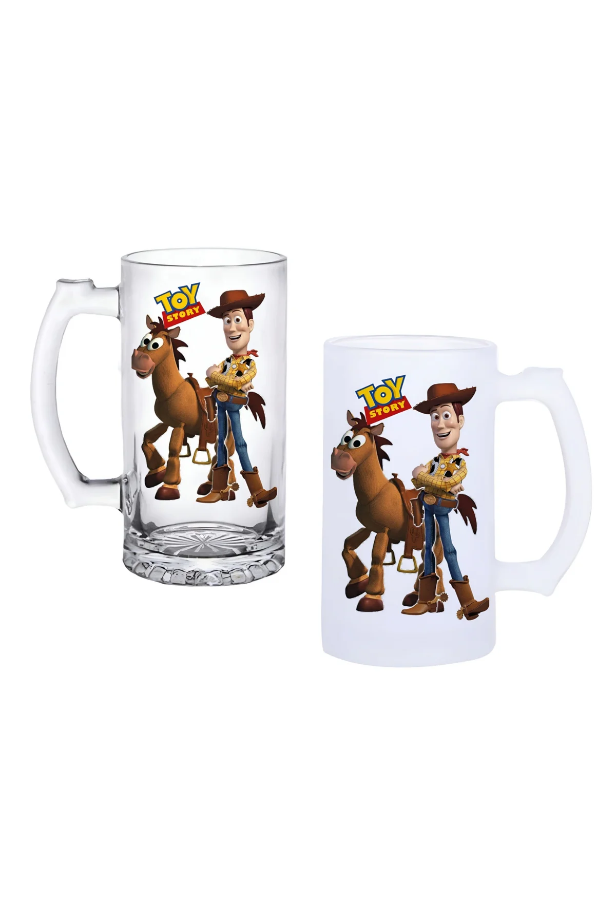 Toy Story Kulplu Bira Bardağı Buzlu veya Şeffaf Seçenekli 0233