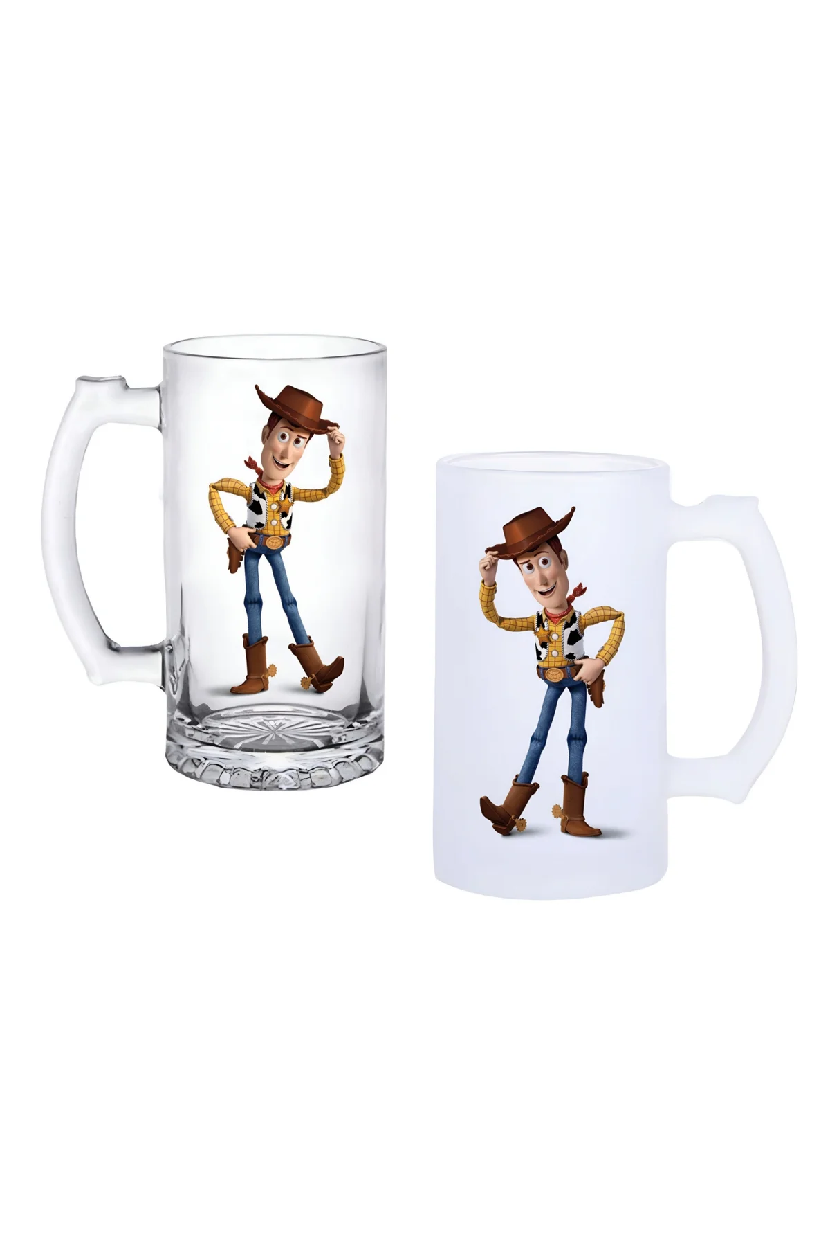 Toy Story Kulplu Bira Bardağı Buzlu veya Şeffaf Seçenekli 0234