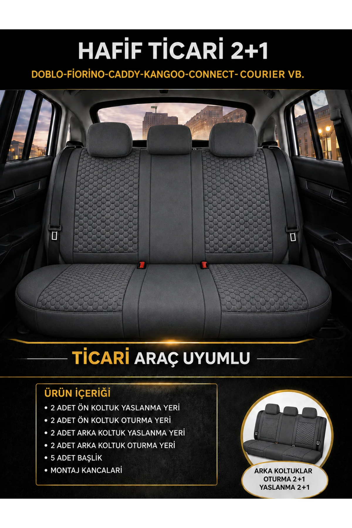 Toyota Auris 2 2013 ve Sonrası Uyumlu Altay Serisi Kumaş Oto Koltuk Kılıfı Füme Toyota Auris 2 2013 ve Sonrası Uyumlu Altay Serisi Kumaş Oto Koltuk Kılıfı Füme
