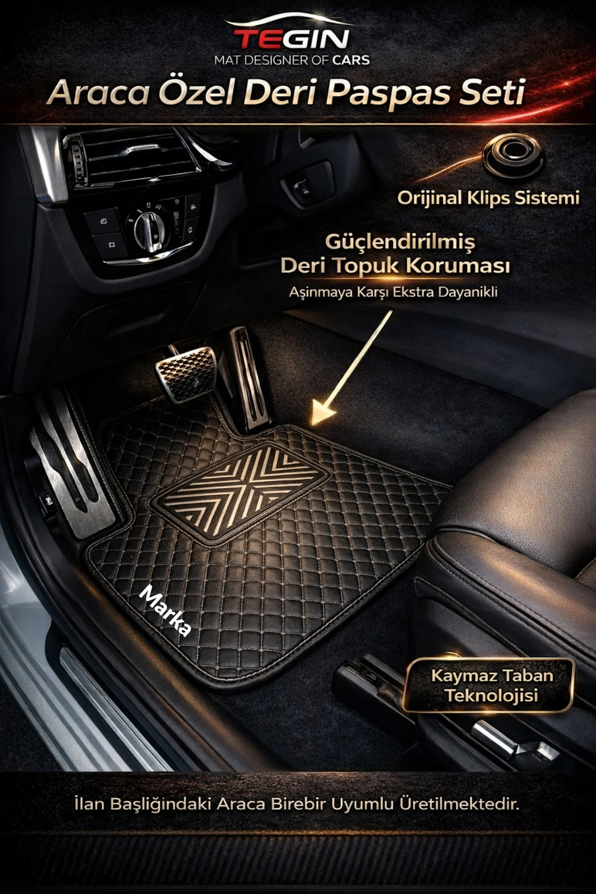 Toyota Avensis 2009-2018 T270 Kasa (3. Nesil) Tam Uyumlu Premium Deri Paspas Beyaz Kenar Fiyatı, Yorumları ve Özellikleri