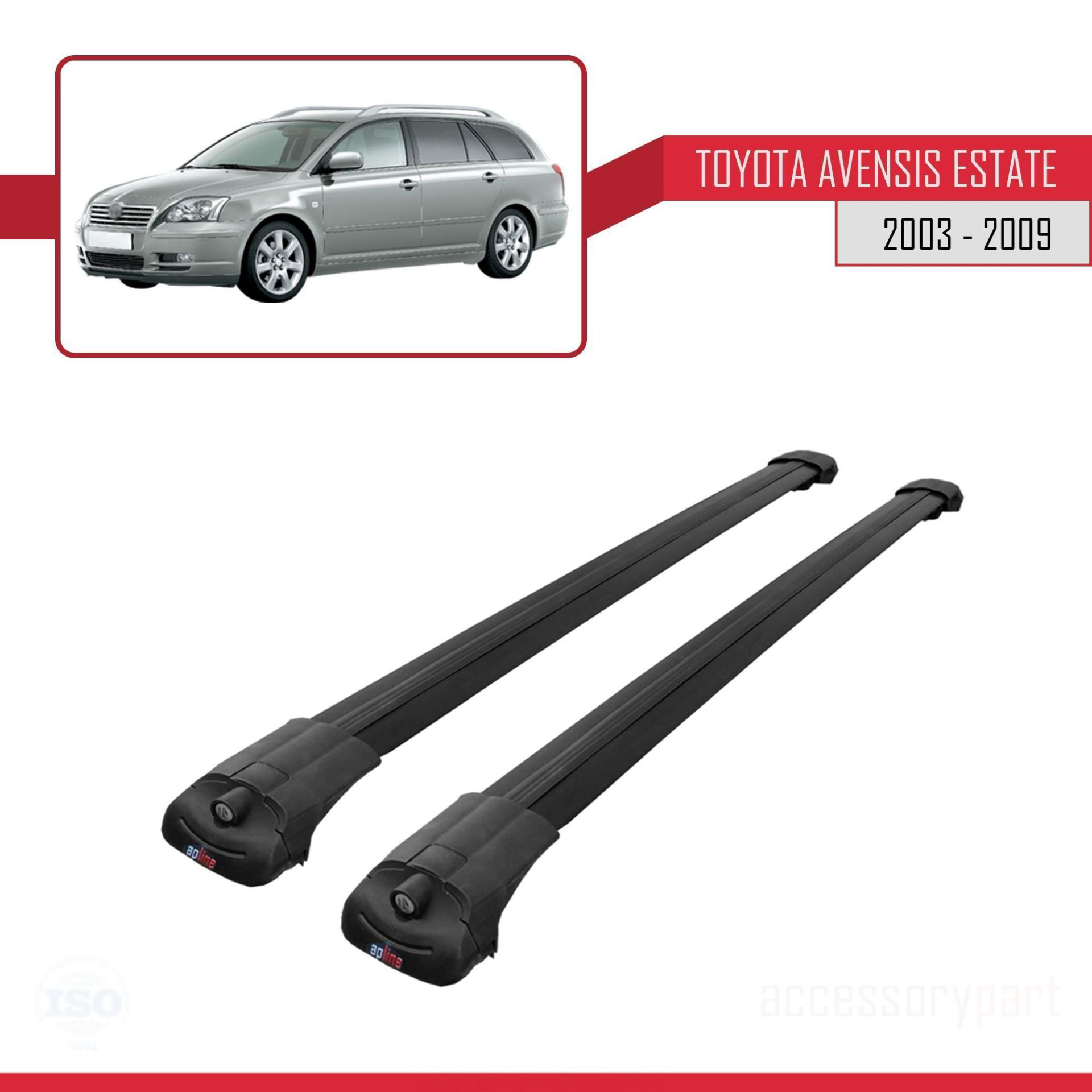 Toyota Avensis SW 2003-2009 Arası ile uyumlu ACE-1 Ara Atkı Tavan