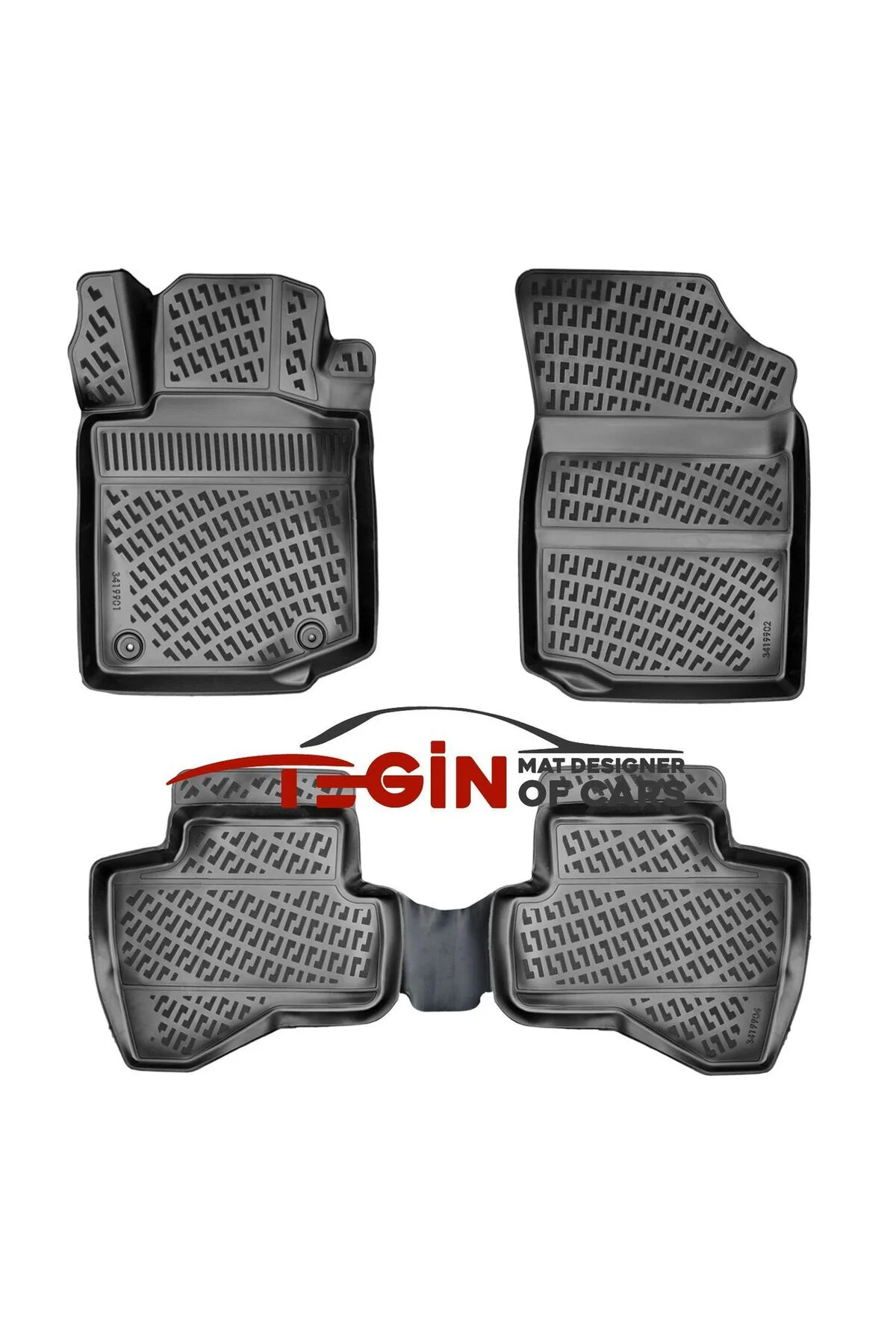 Toyota Aygo 2005-2014 1.4/1.6 Dizel Siyah 3D Havuzlu Paspas