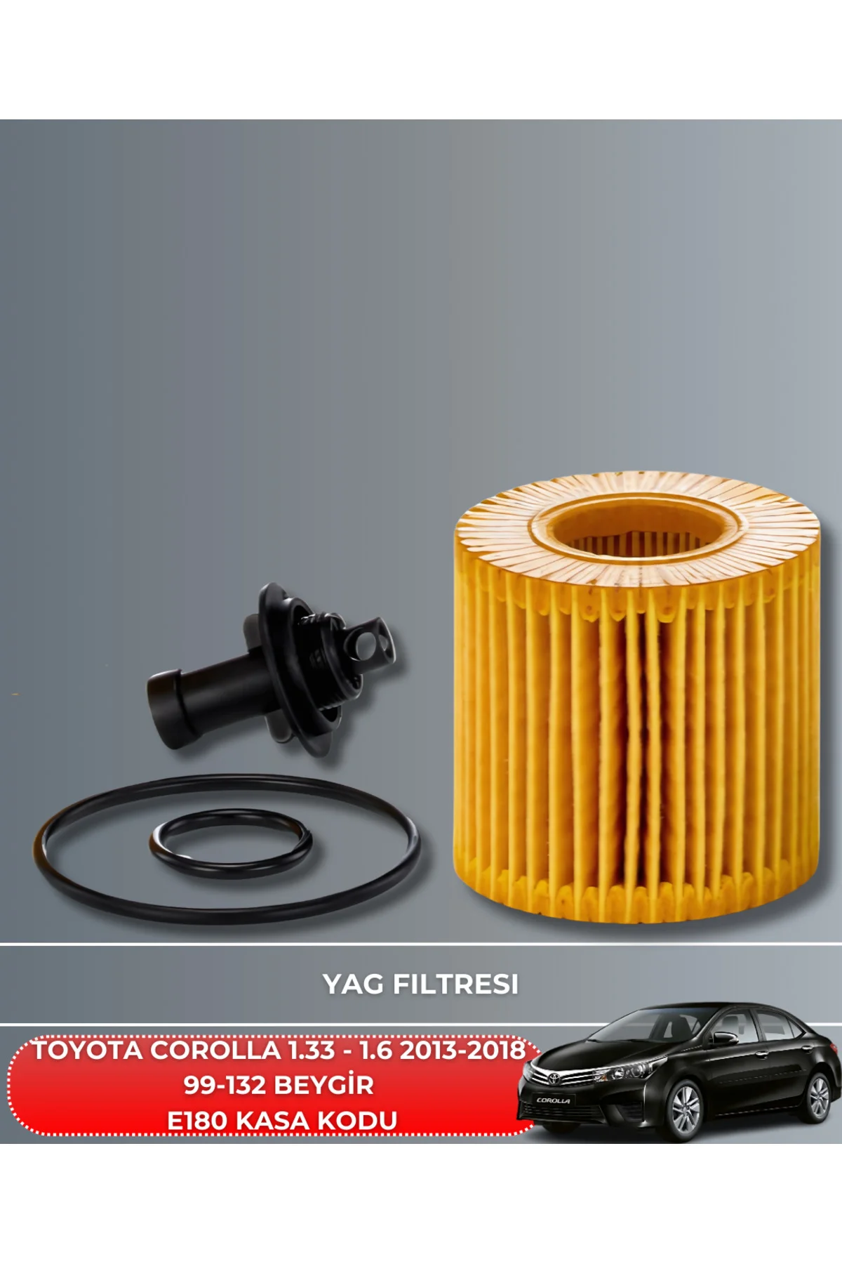 TOYOTA COROLLA 1.33 - 1.6 2013-2014-2015-2016-2017-2018 99-132 HAVA YAĞ POLEN FİLTRE BAKIM SETİ