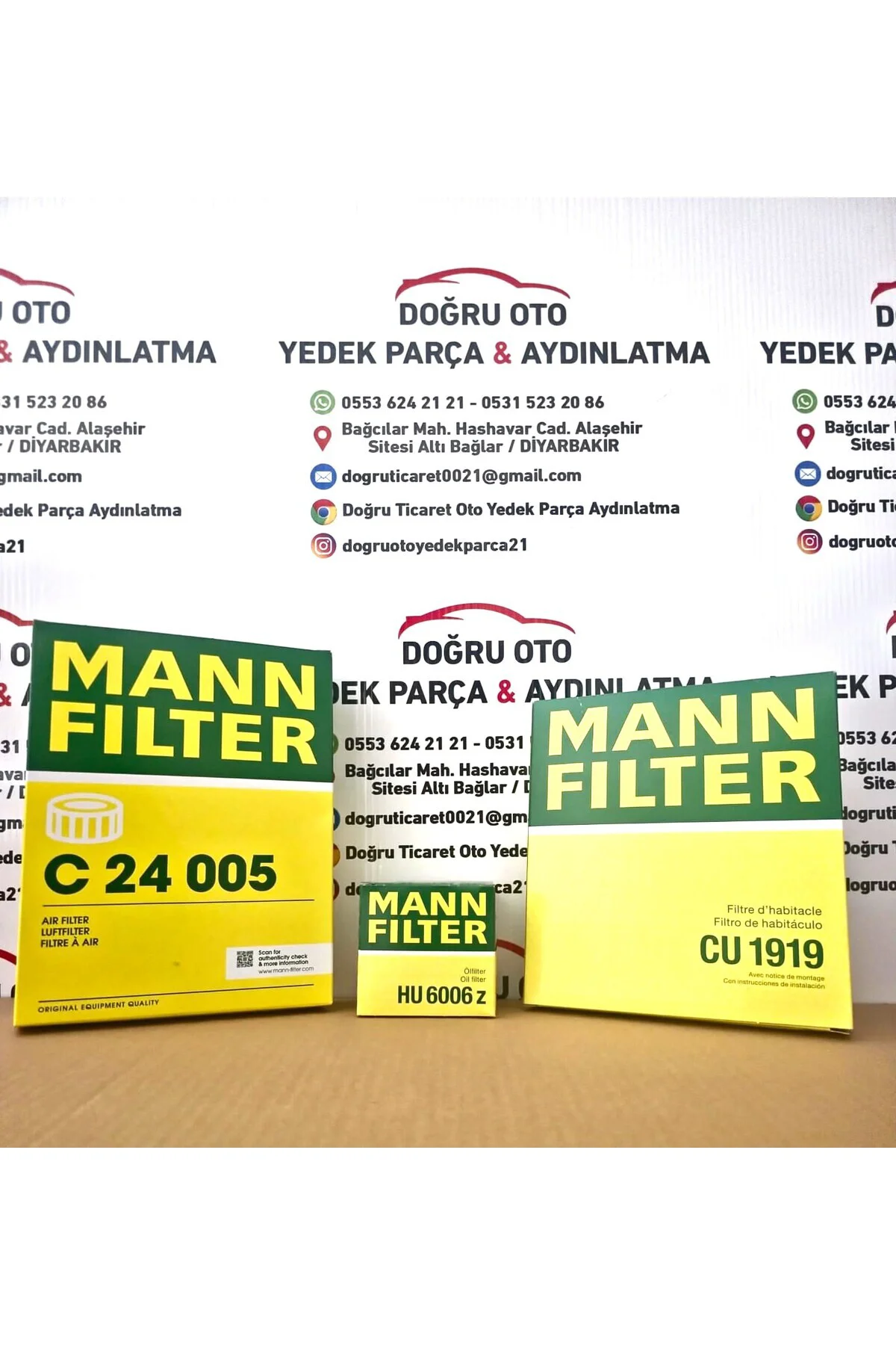 Toyota Corolla 1.33 1.6 Mann Filtre 3'lü Bakım Seti 09-18