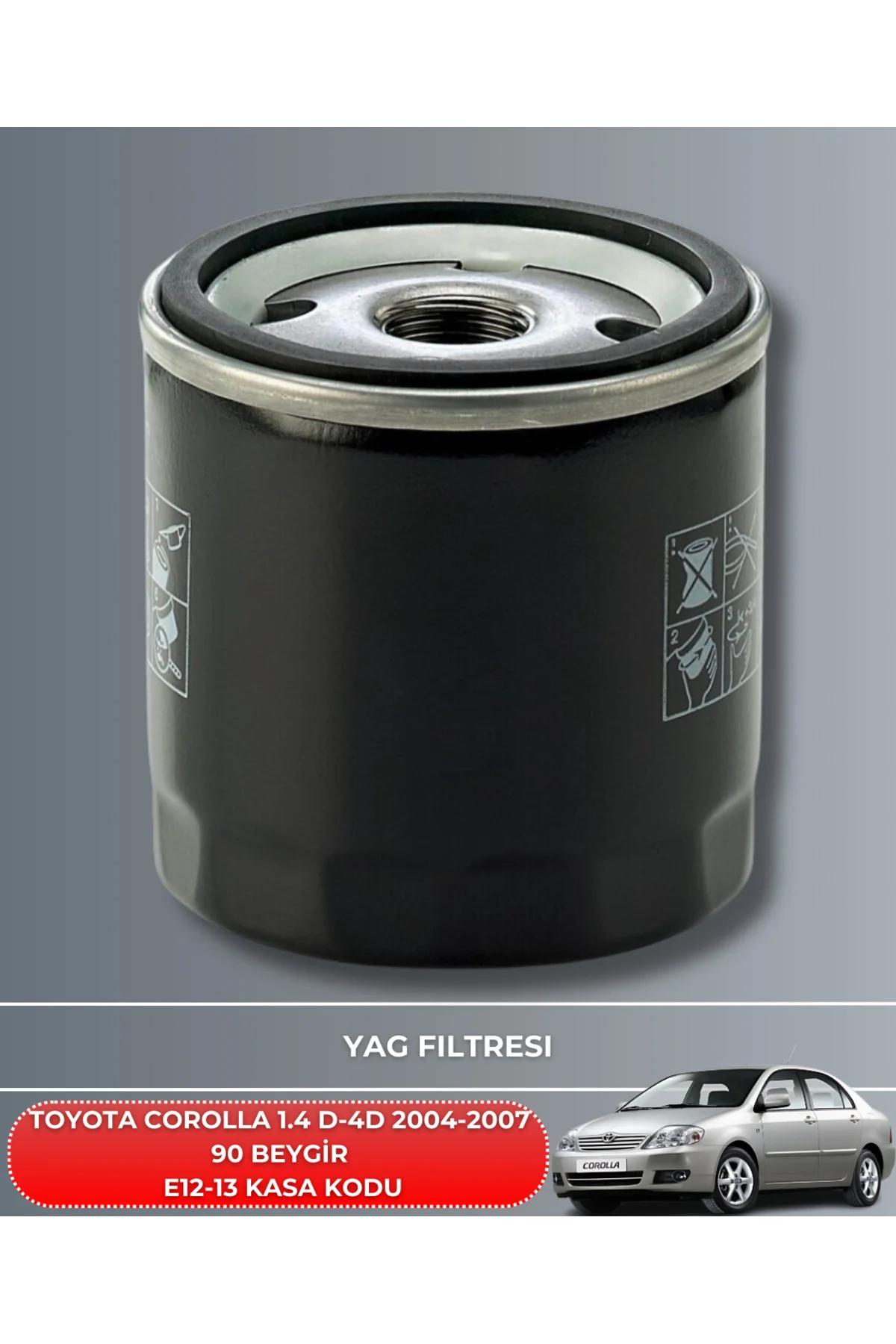 TOYOTA COROLLA 1.4 D-4D 2004-2005-2006-2007 90 BEYGİR HAVA YAĞ PO