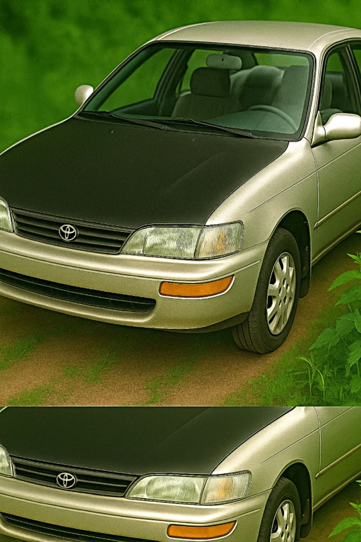 Toyota Corolla 1992–1998 Tam Kaput Maskesi – Düz Siyah Suni Deri – Özel Uyumlu Kaplama Toyota Corolla 1992–1998 Tam Kaput Maskesi – Düz Siyah Suni Deri – Özel Uyumlu Kaplama - Görsel 6