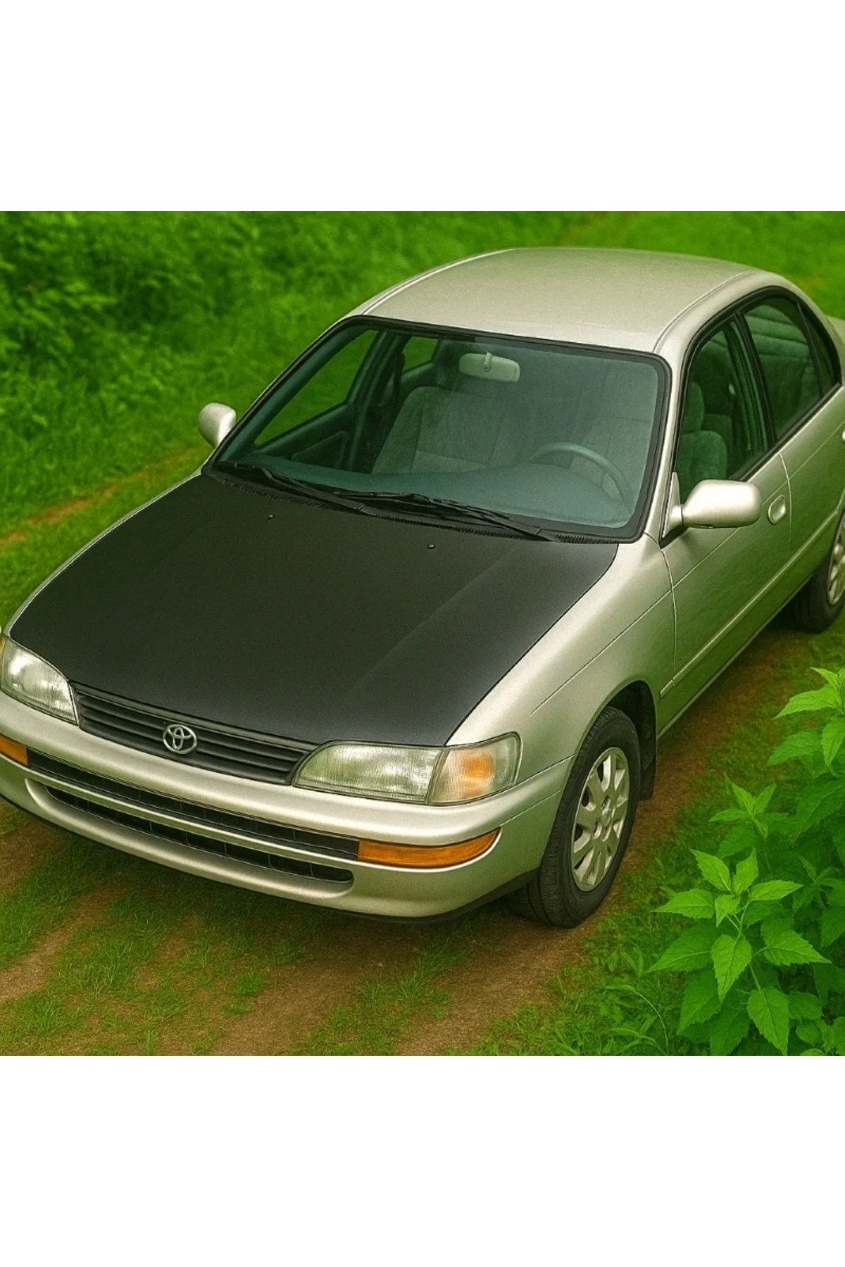 Toyota Corolla 1992–1998 Tam Kaput Maskesi – Düz Siyah Suni Deri – Özel Uyumlu Kaplama Toyota Corolla 1992–1998 Tam Kaput Maskesi – Düz Siyah Suni Deri – Özel Uyumlu Kaplama - Görsel 5