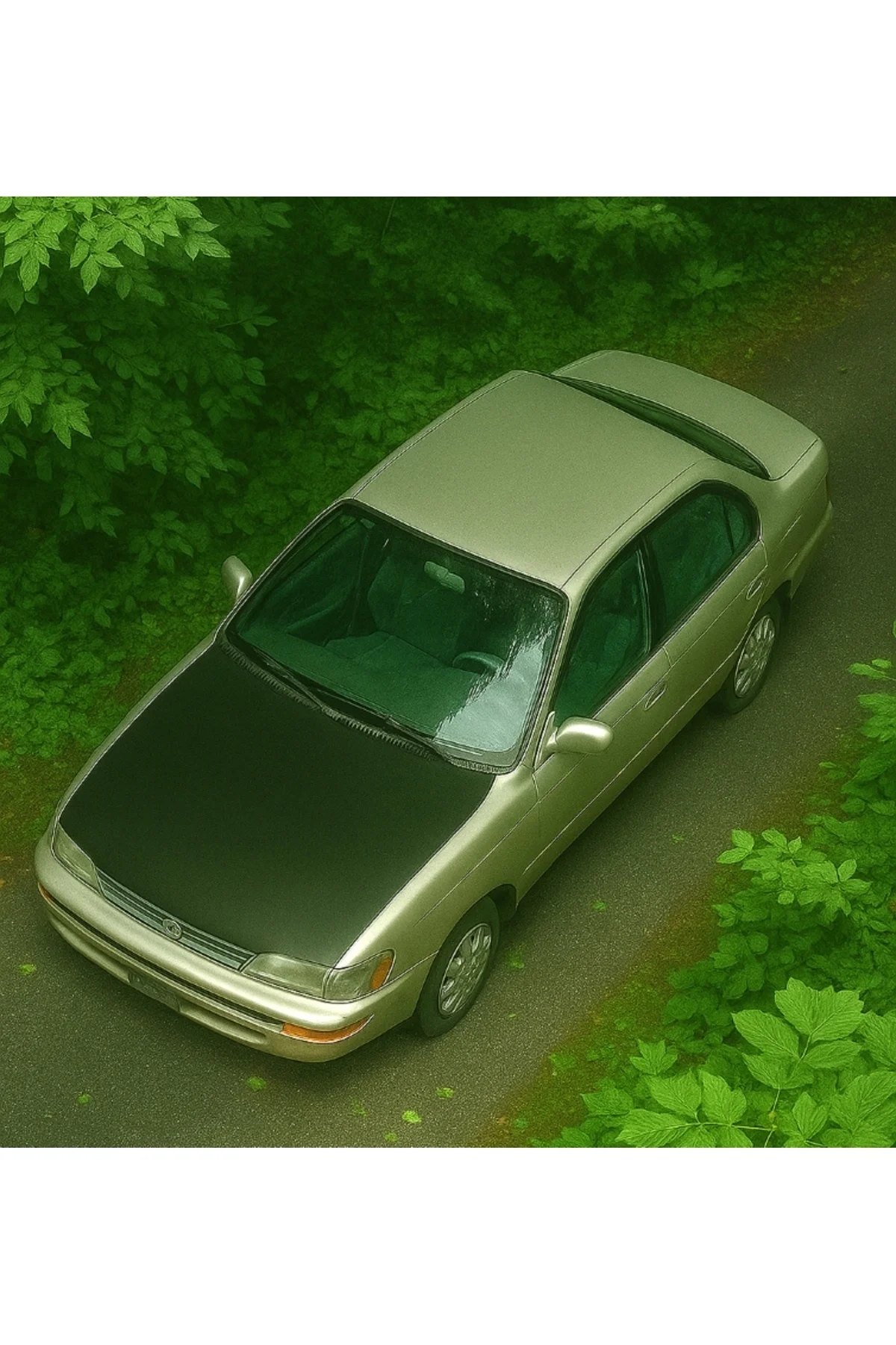 Toyota Corolla 1992–1998 Tam Kaput Maskesi – Düz Siyah Suni Deri – Özel Uyumlu Kaplama Toyota Corolla 1992–1998 Tam Kaput Maskesi – Düz Siyah Suni Deri – Özel Uyumlu Kaplama - Görsel 4