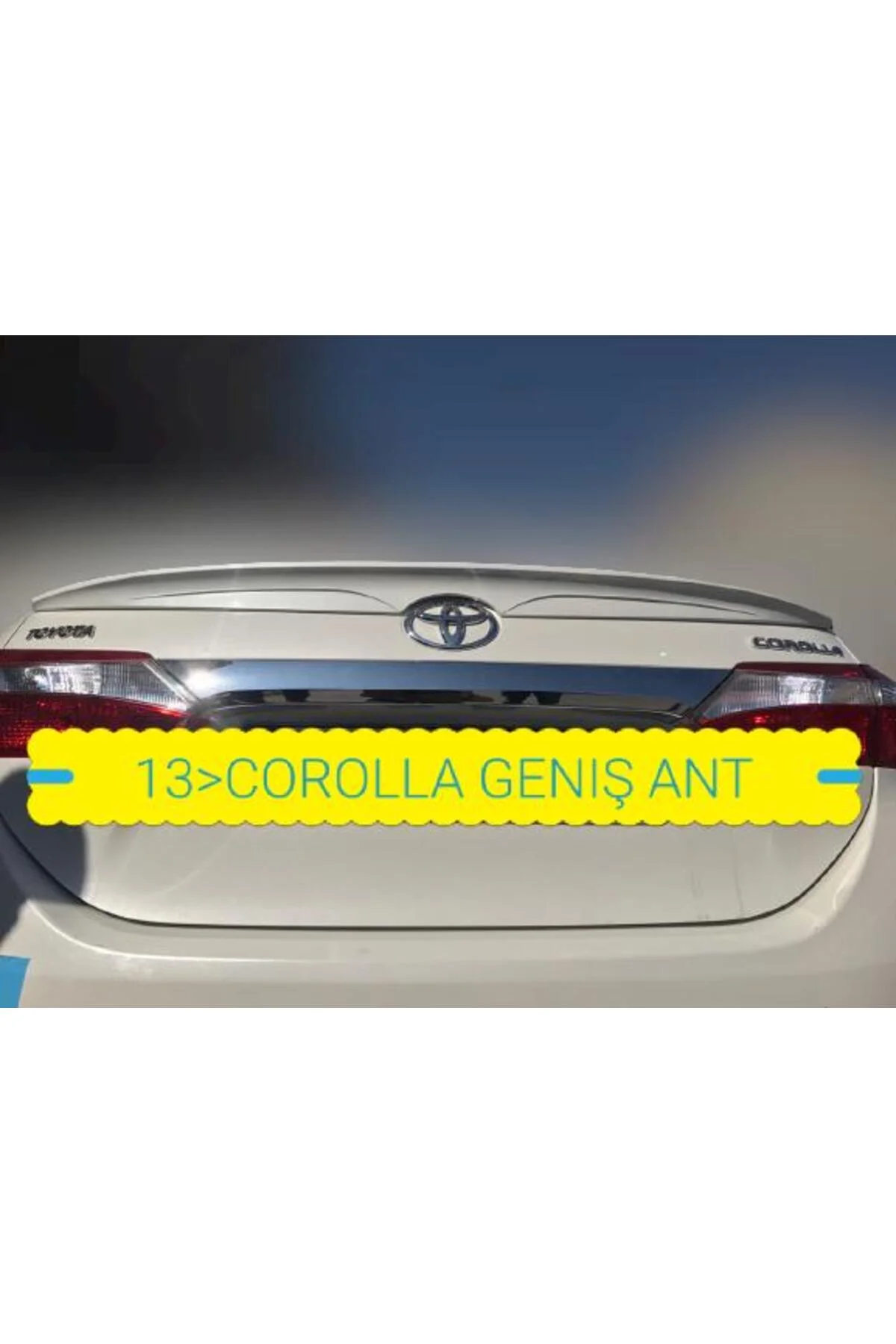 TOYOTA COROLLA 2013-2019 ASTARLI GENİŞ ANATOMİK SPOİLER