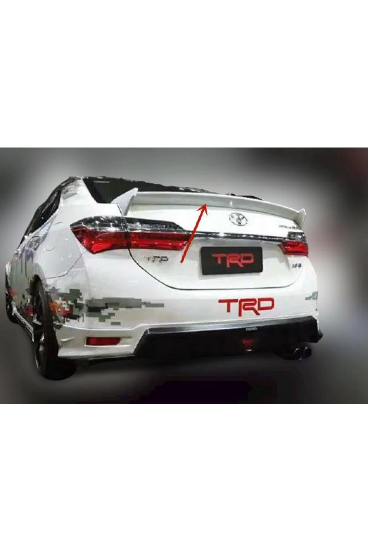 TOYOTA COROLLA 2013-2019 ASTARLI ABART ANATOMİK SPOİLER