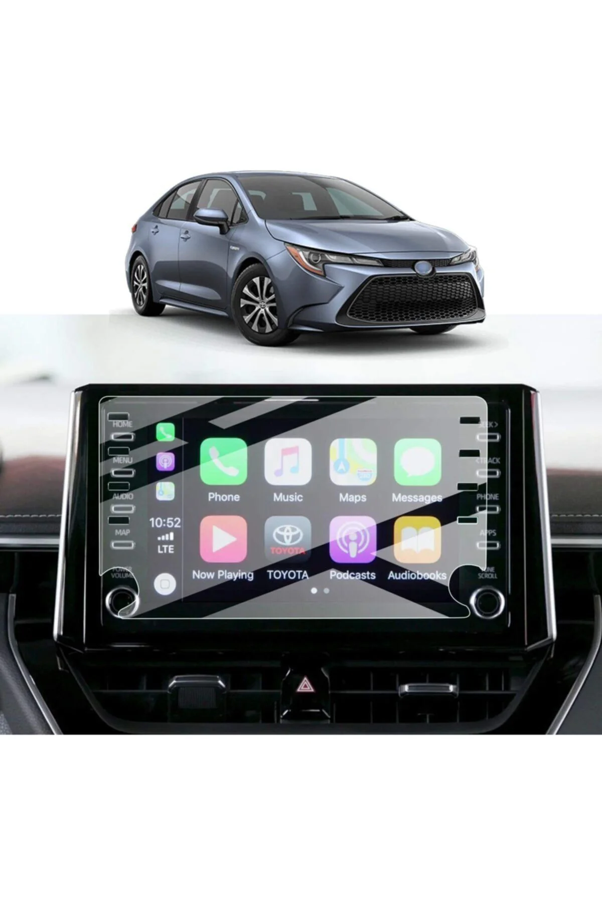 Toyota Corolla 2020 2021 Model 8" Navigasyon Nano Ekran Koruyucu 