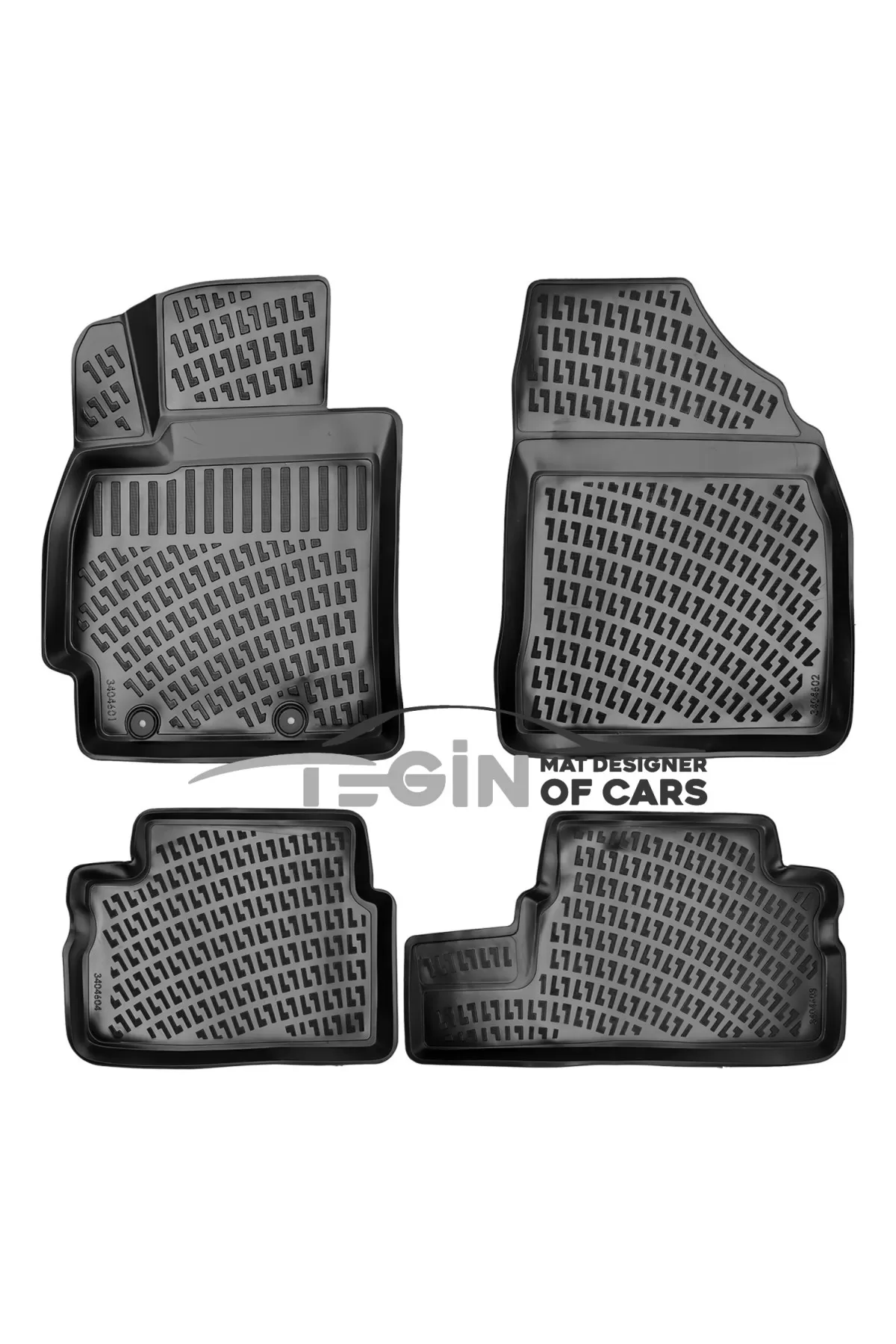 Toyota Corolla 2008 Bagaj Havuzu + Siyah 3D Paspas