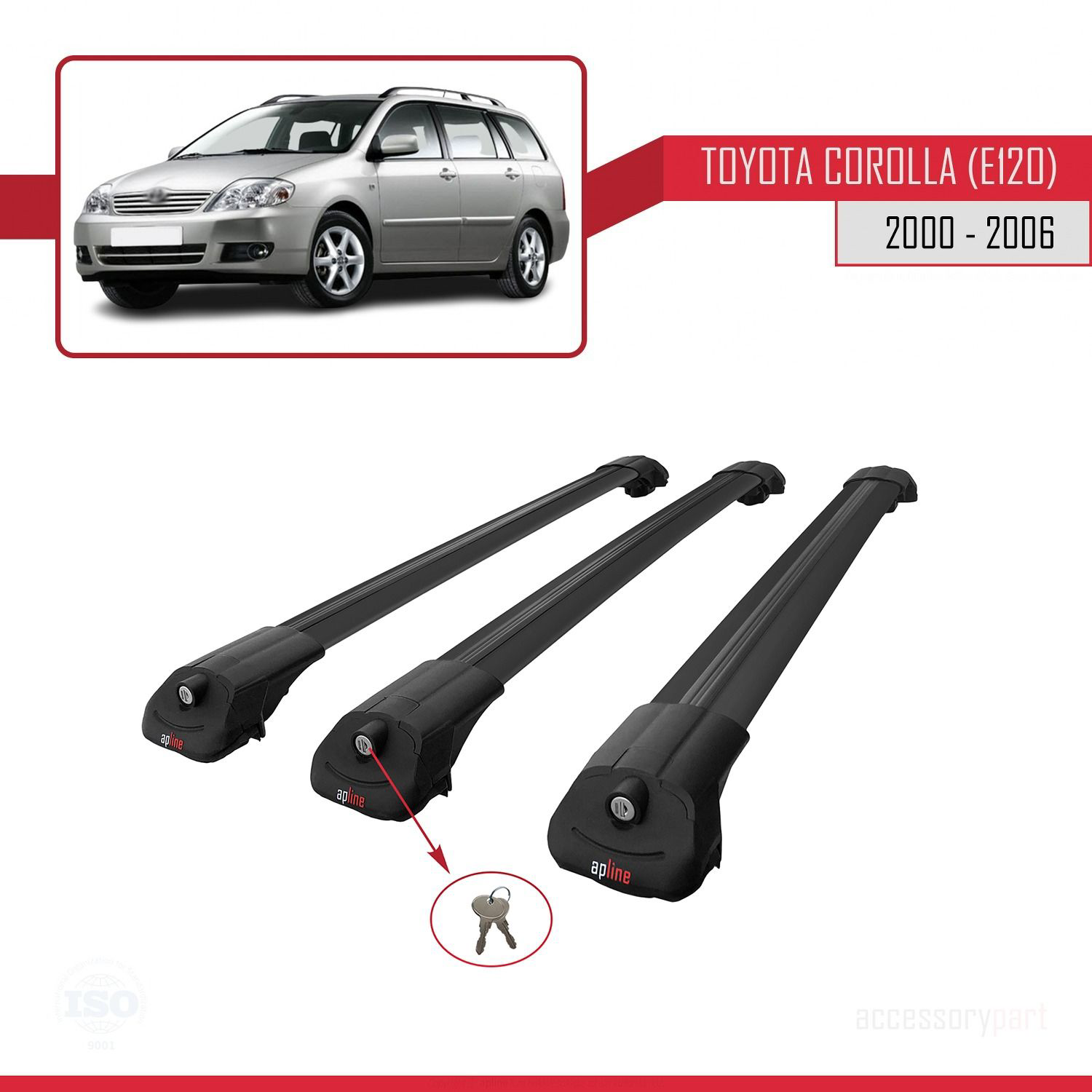 Toyota Corolla (E120) 2000-2006 Arası ile uyumlu ACE-1 Ara Atkı T