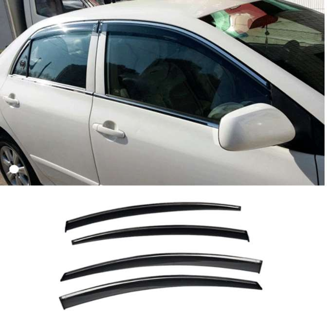 Drs Tuning Toyota Corolla Uyumlu 2007 2012 Kromlu Cam Rüzgarlığı Parça