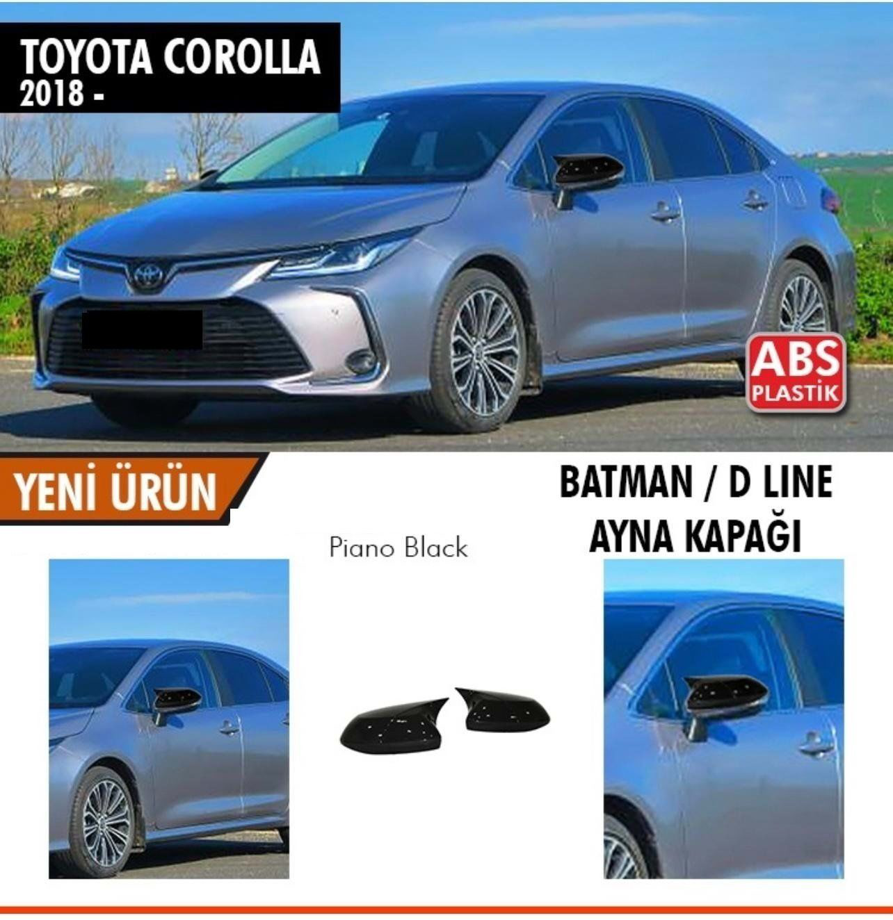 Toyota Corolla Uyumlu E210 Batman Yarasa Ayna Kapağı Piano Black  Fiyatı, Yorumları ve Özellikleri