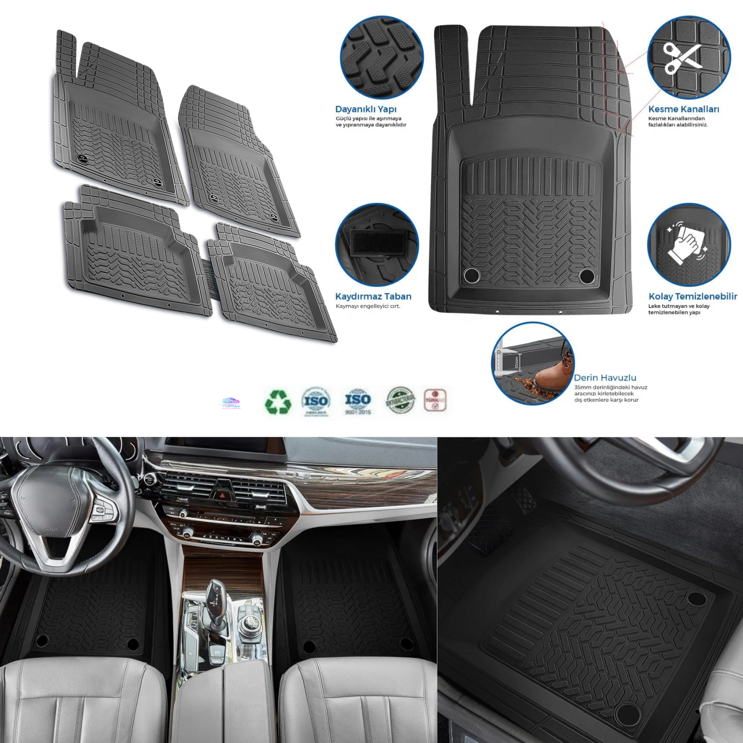 Toyota Corolla HB 2007 Extra Derin Havuzlu Profosonel 4D Siyah Pa