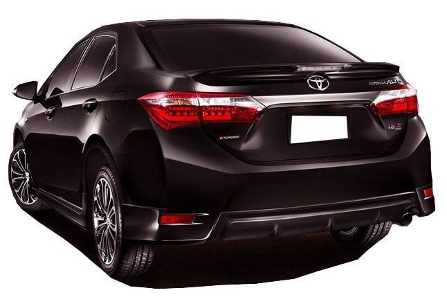 Toyota Corolla Uyumlu (2012-2016) Arka Tampon Flap + Difüzör (Pla