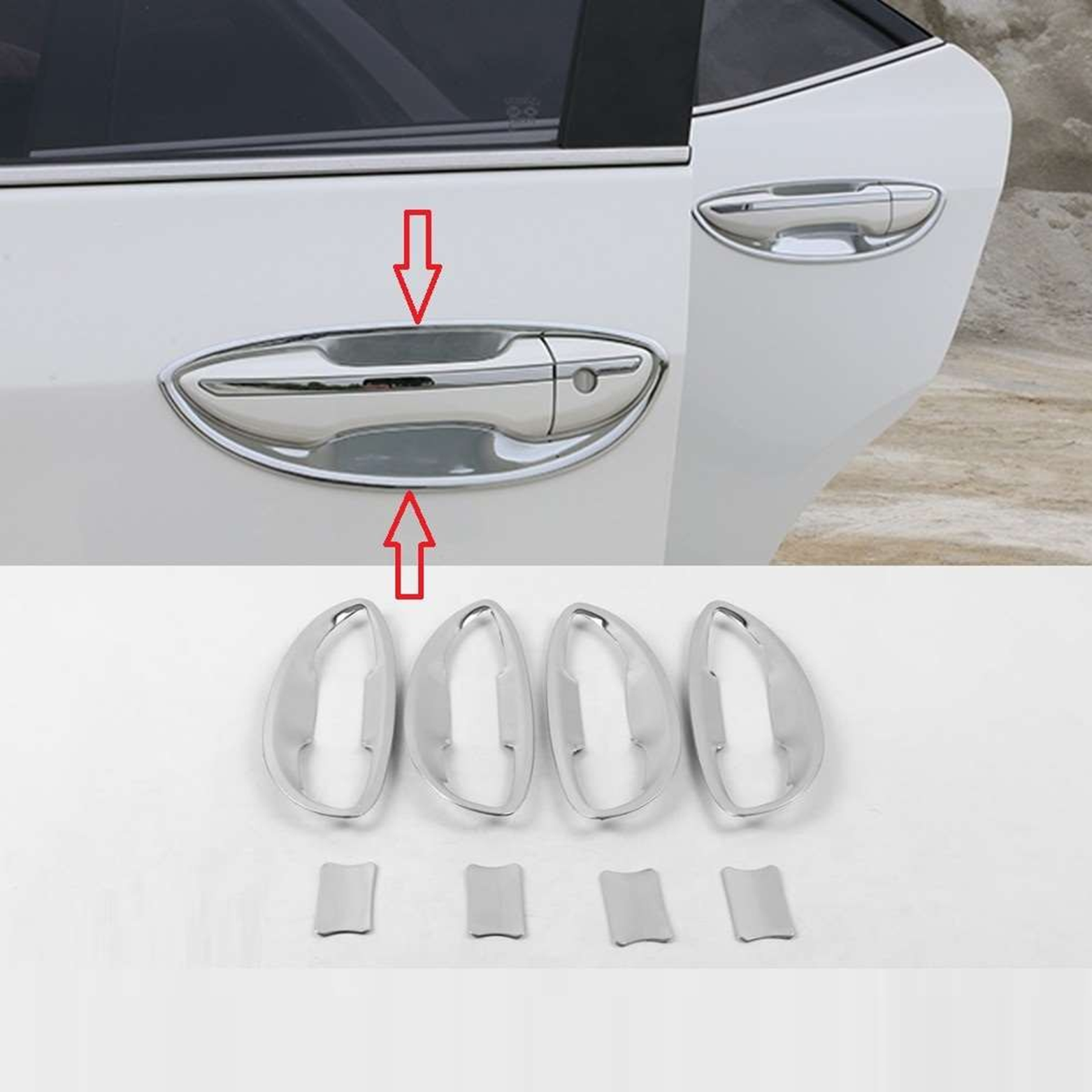 Drs Tuning Toyota Corolla Uyumlu 2013 2018 Dış Kapı Kolu İç Kaplama Abs Krom