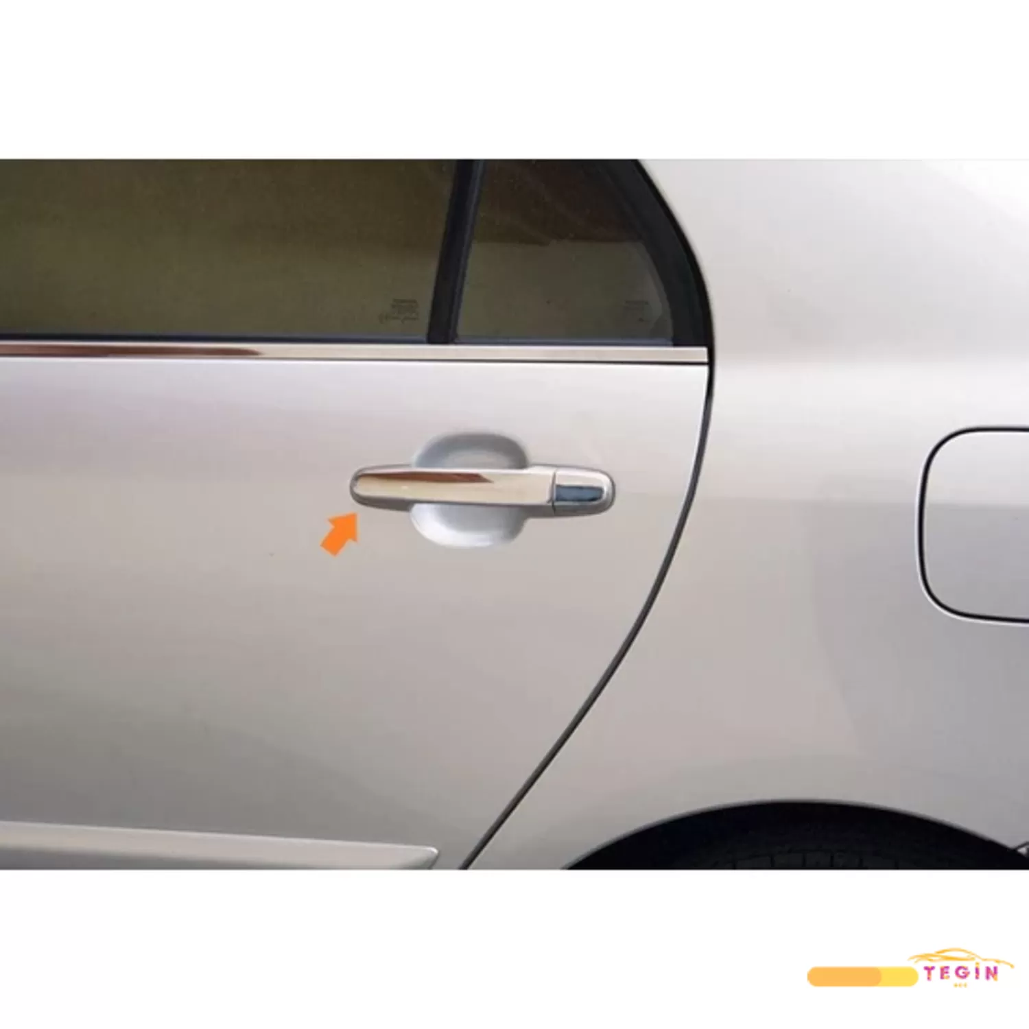 Toyota Corolla HB 5D/SD 2002-2007 Cam Çıtası 4 Parça Paslanmaz Çe