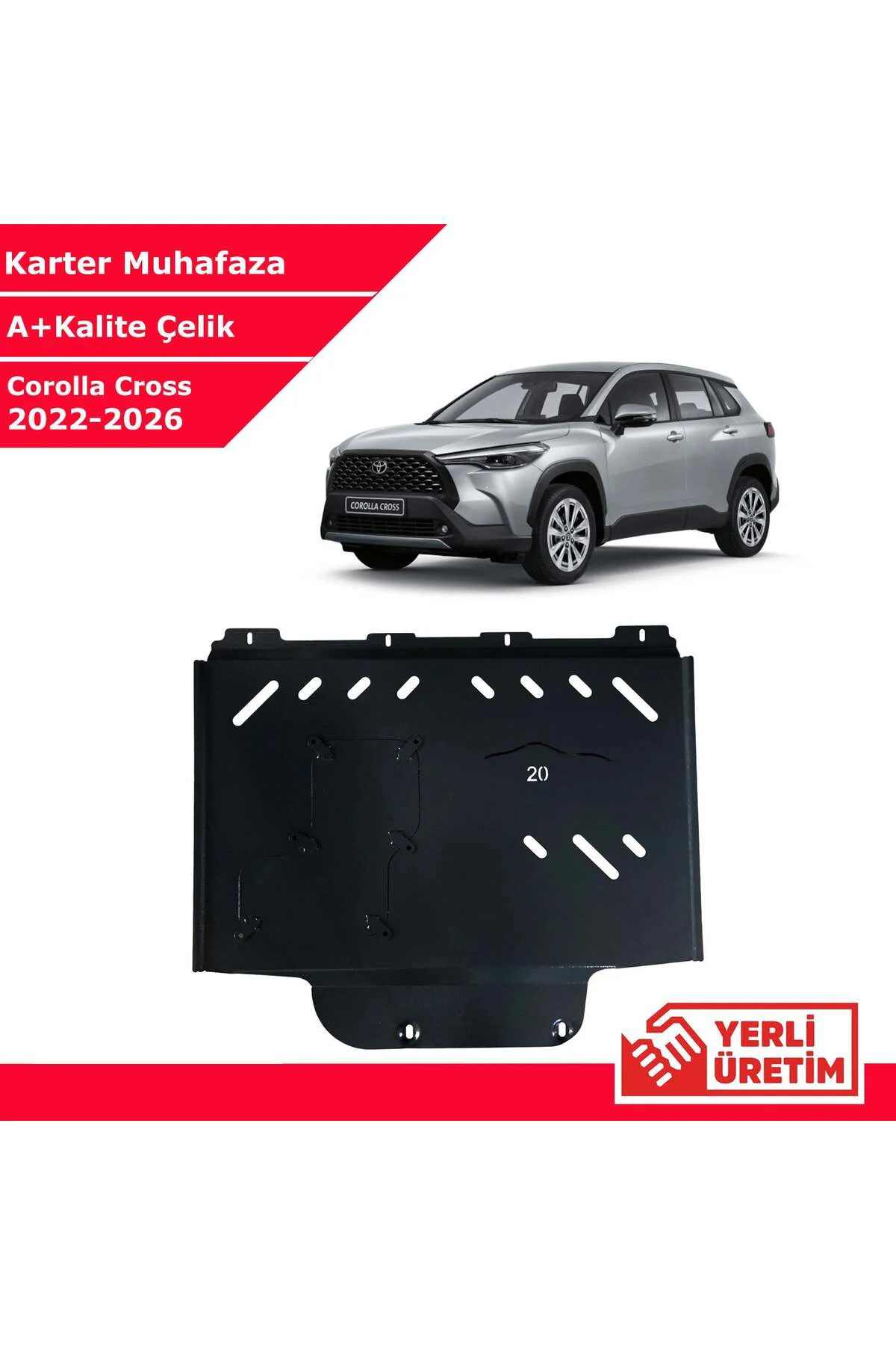 Toyota Corolla Cross 2022-2026 Çelik Karter Muhafaza Çelik Koruma Toyota Corolla Cross 2022-2026 Çelik Karter Muhafaza Çelik Koruma