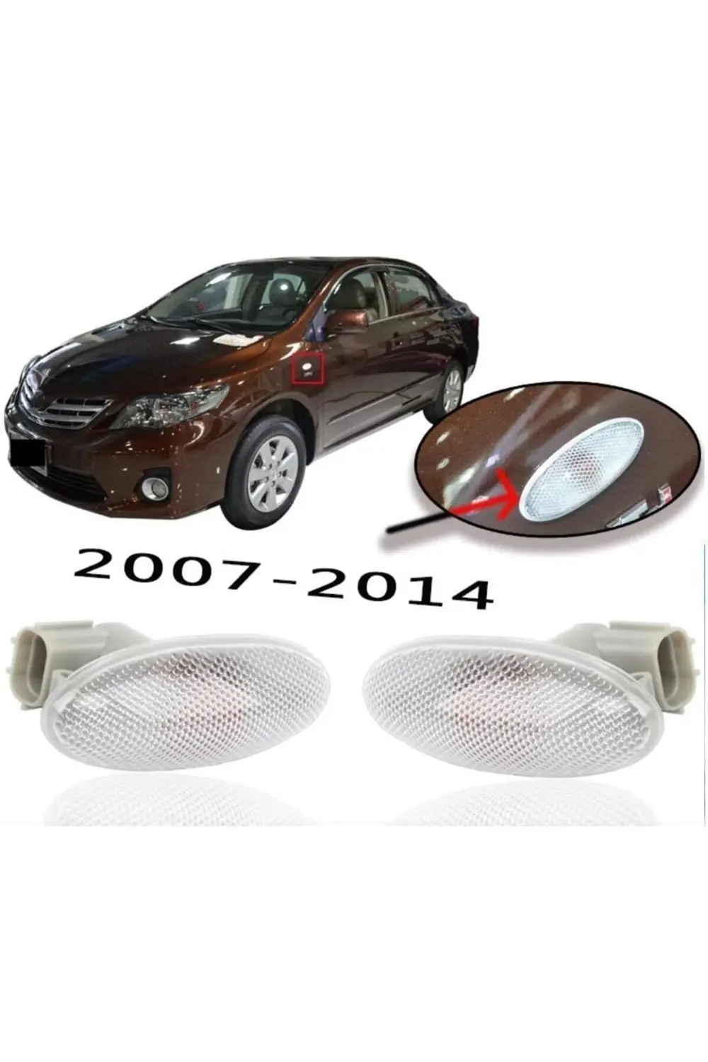 Toyota Corolla S AĞ + Sol Ön Sinyal Lambasİ Takİmİ 2007--2014
