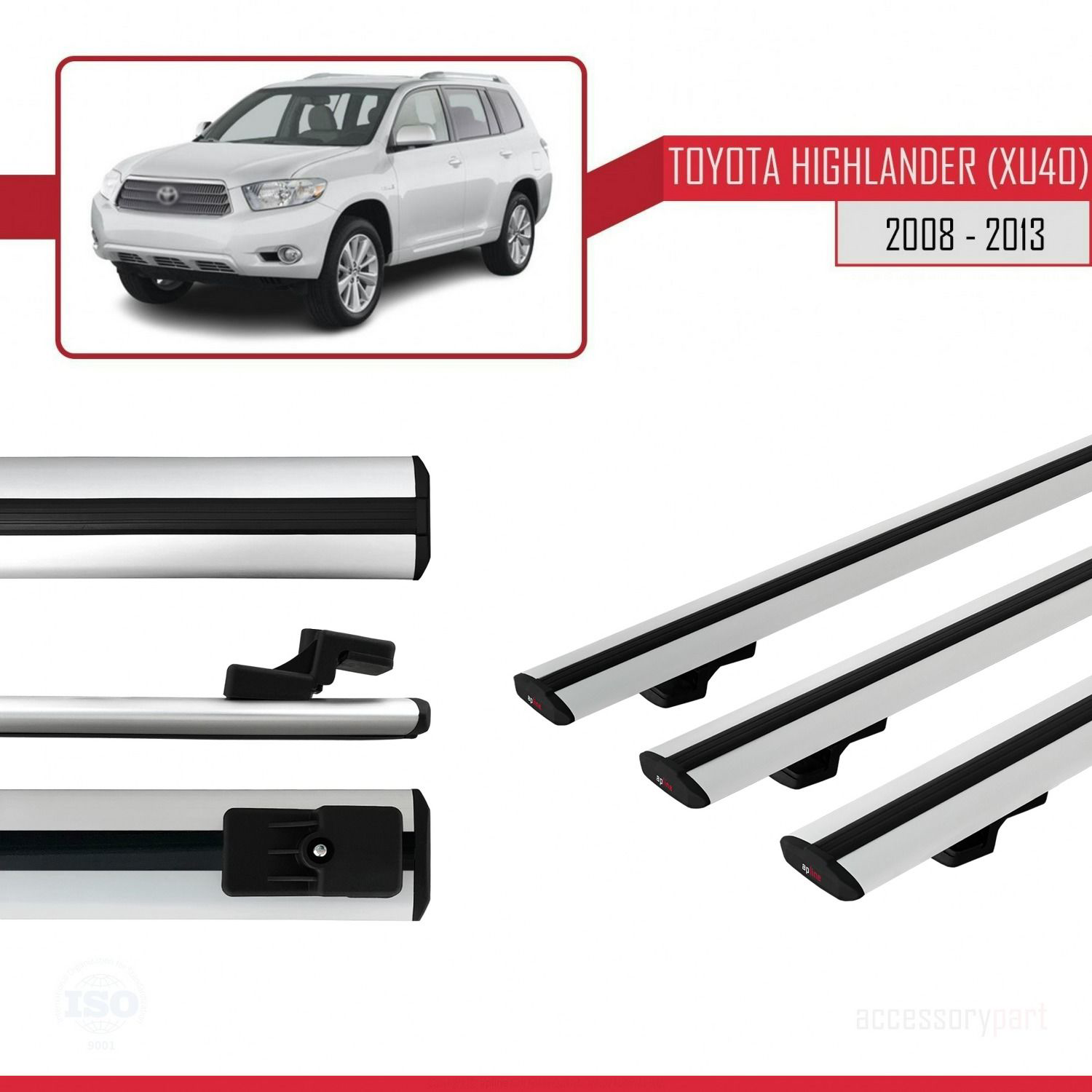 Toyota Highlander (XU40) 2008-2013 Arası ile uyumlu Basic Model A