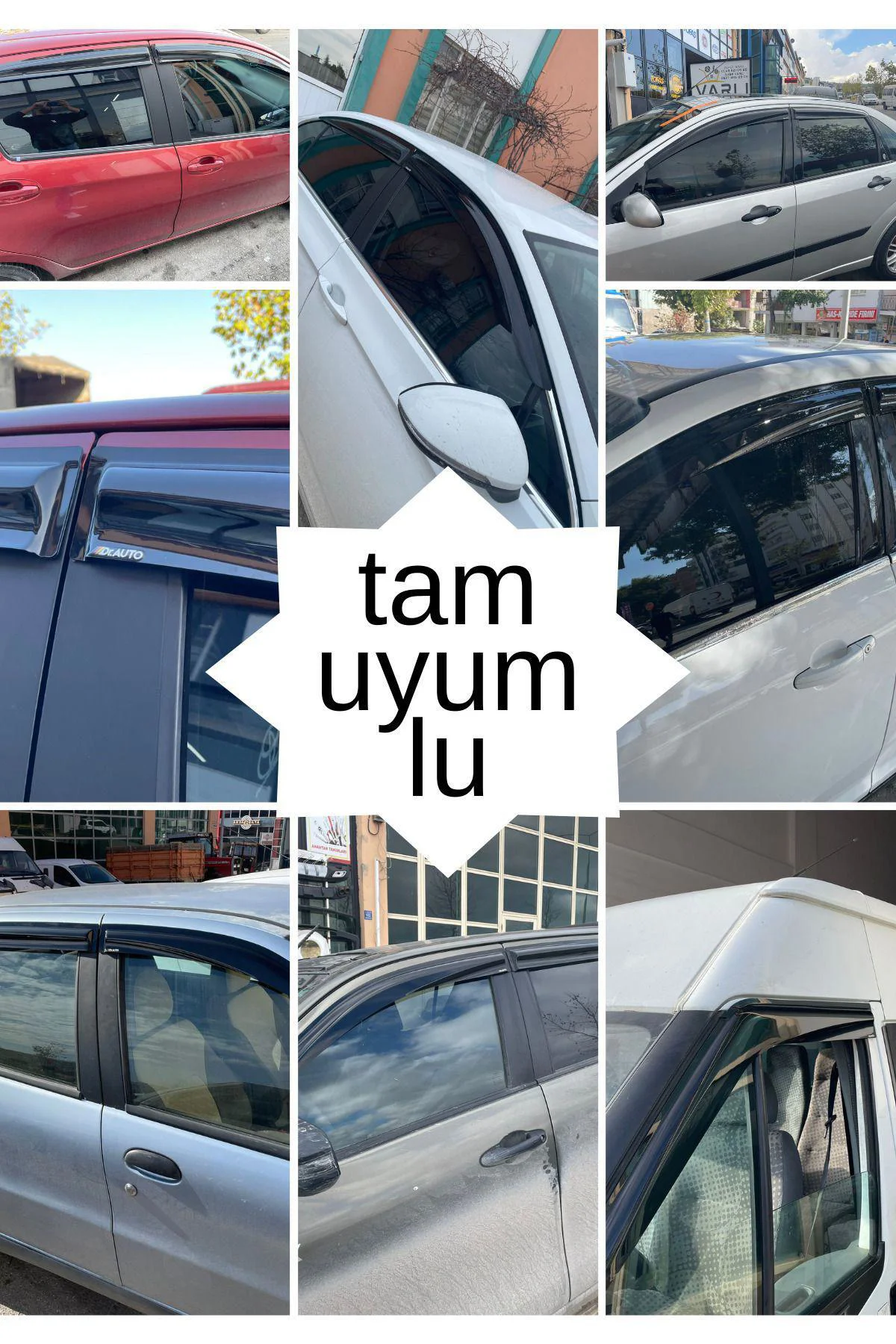 Toyota Hilux 2006-2015 Pickup Tam Uyumlu Mügen Cam Rüzgarlığı 4lü