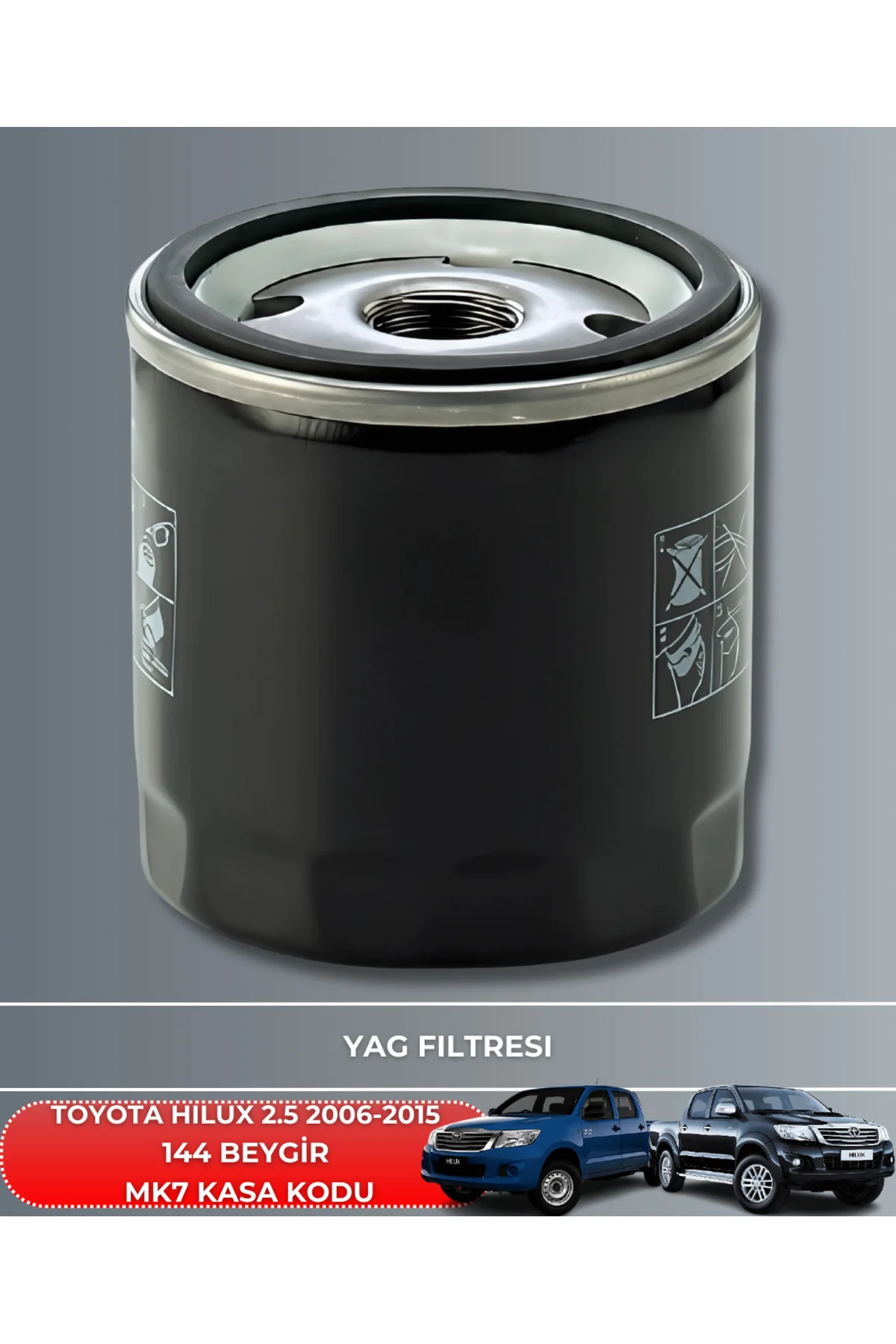 TOYOTA HILUX 2.5 2006-2014 144 HAVA YAĞ POLEN FİLTRE SETİ(YAĞSIZ)