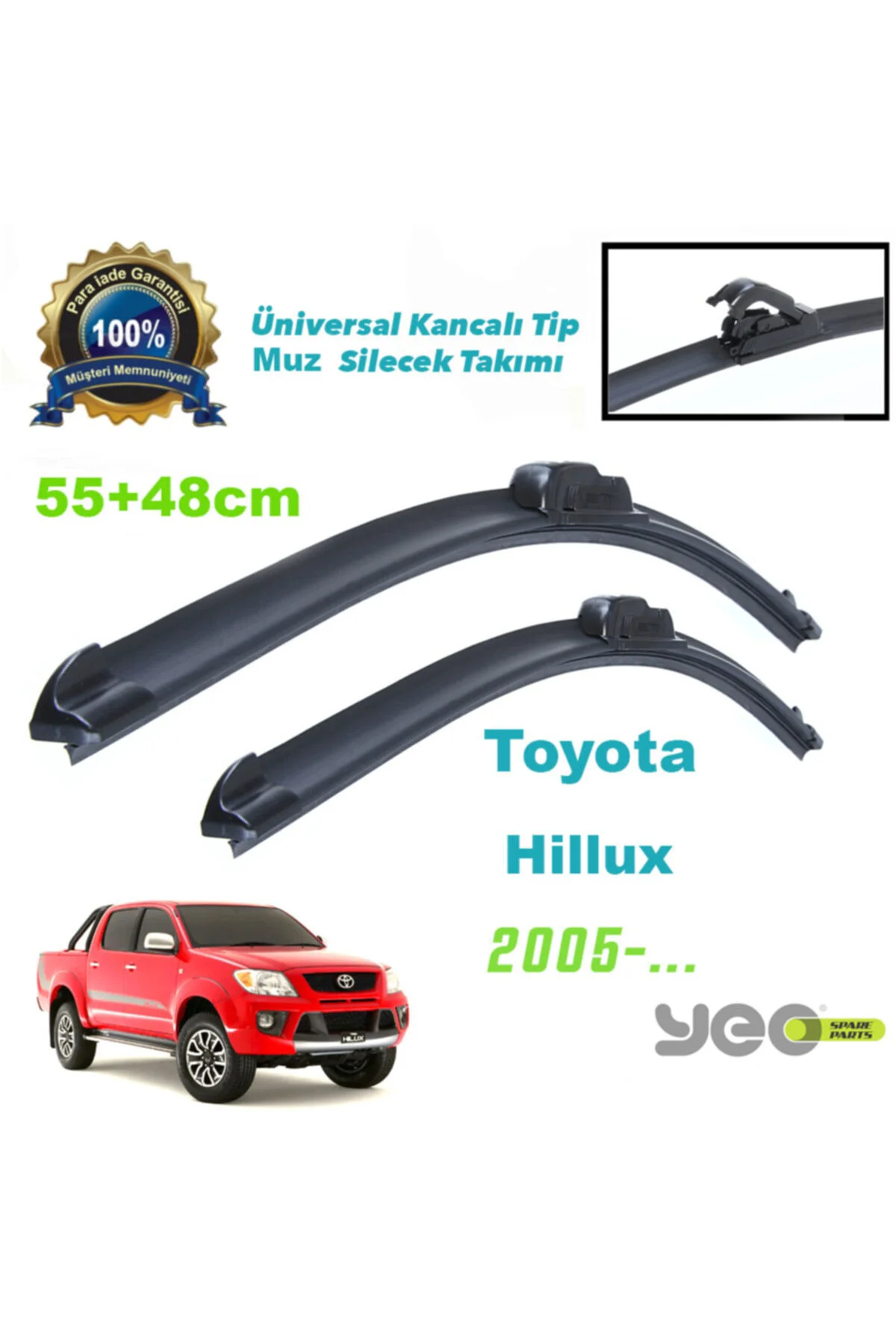 Toyota Hilux Aeroflex Muz Silecek Takımı