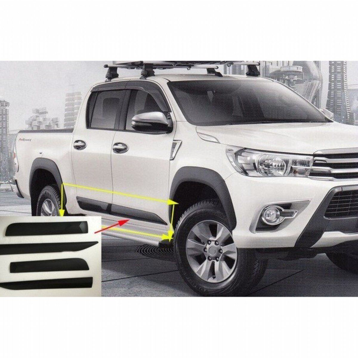 Toyota Hilux Uyumlu Revo 2015-2019 Kapı Altı Dodiği Kapı Kaplama  Fiyatı, Yorumları ve Özellikleri