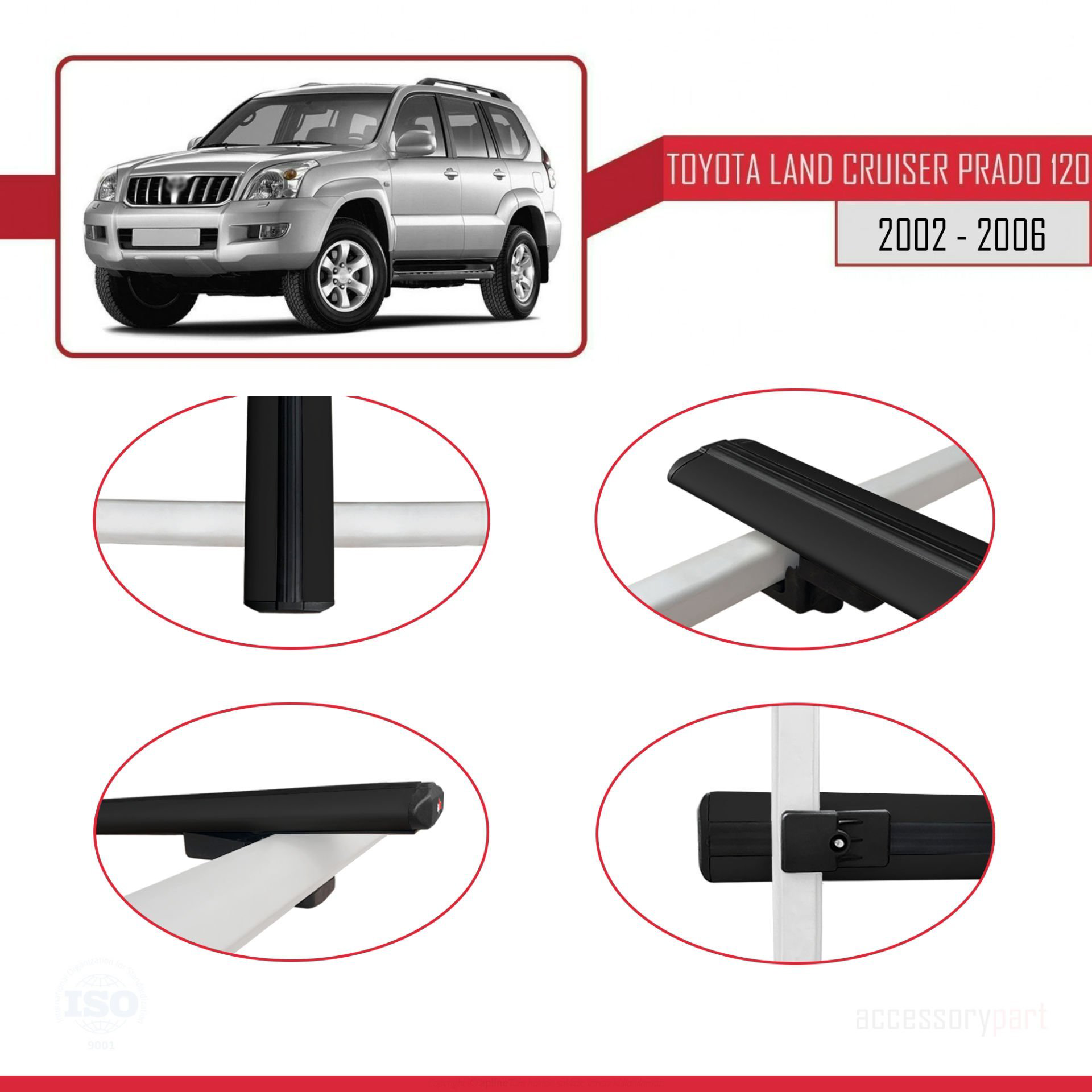 Toyota Land Cruiser Prado (J120) 2002-2006 Arası ile uyumlu Basic